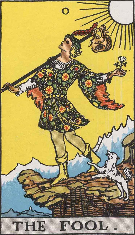 The Fool from the Rider–Waite tarot deck