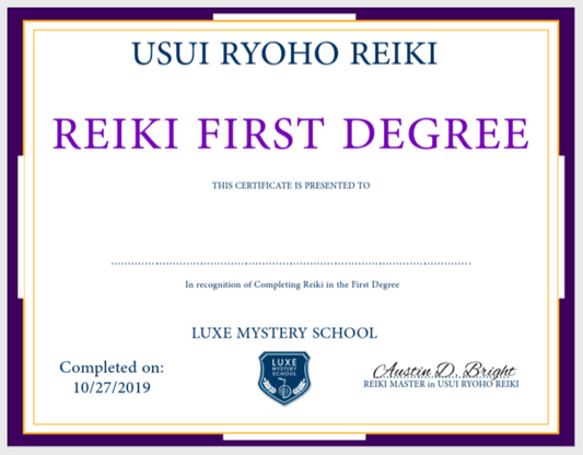 USUI RYOHO REIKI First Degree Course on Discord - Learn and Attuned to level 1 by a Reiki Master